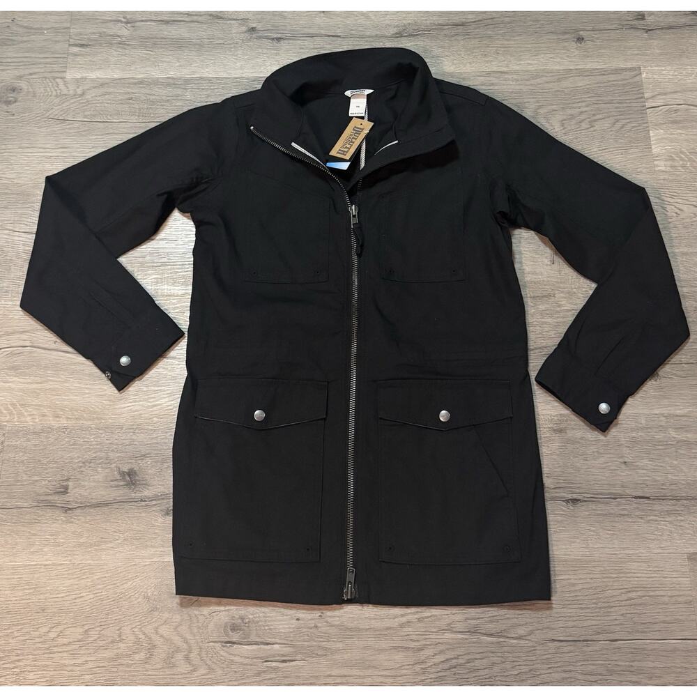 Duluth NWT Duluthflex Fire Hose Coolmax Jacket XS Black Coat Zip Pockets